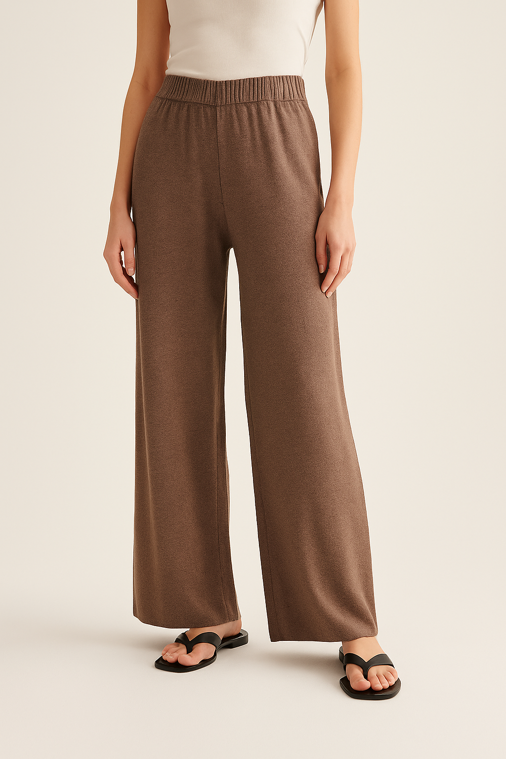 Kaeli | Wide-Leg Knit Pants